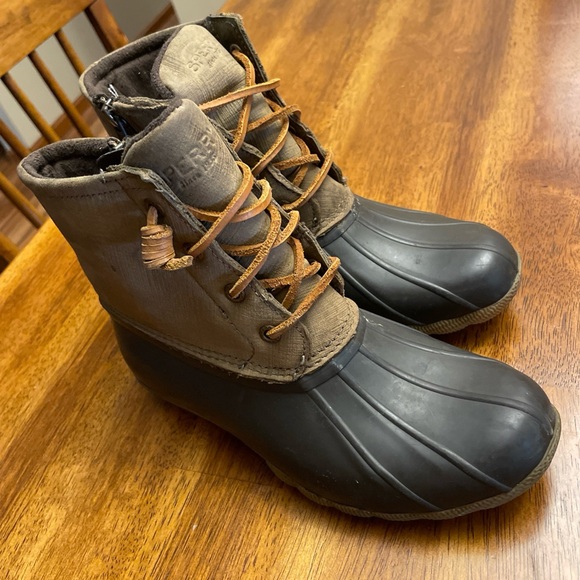 Sperry Women’s Saltwater Duck Rubber Waterproof Boots shoes sz 5.5 🥾🥾 - Picture 3 of 9